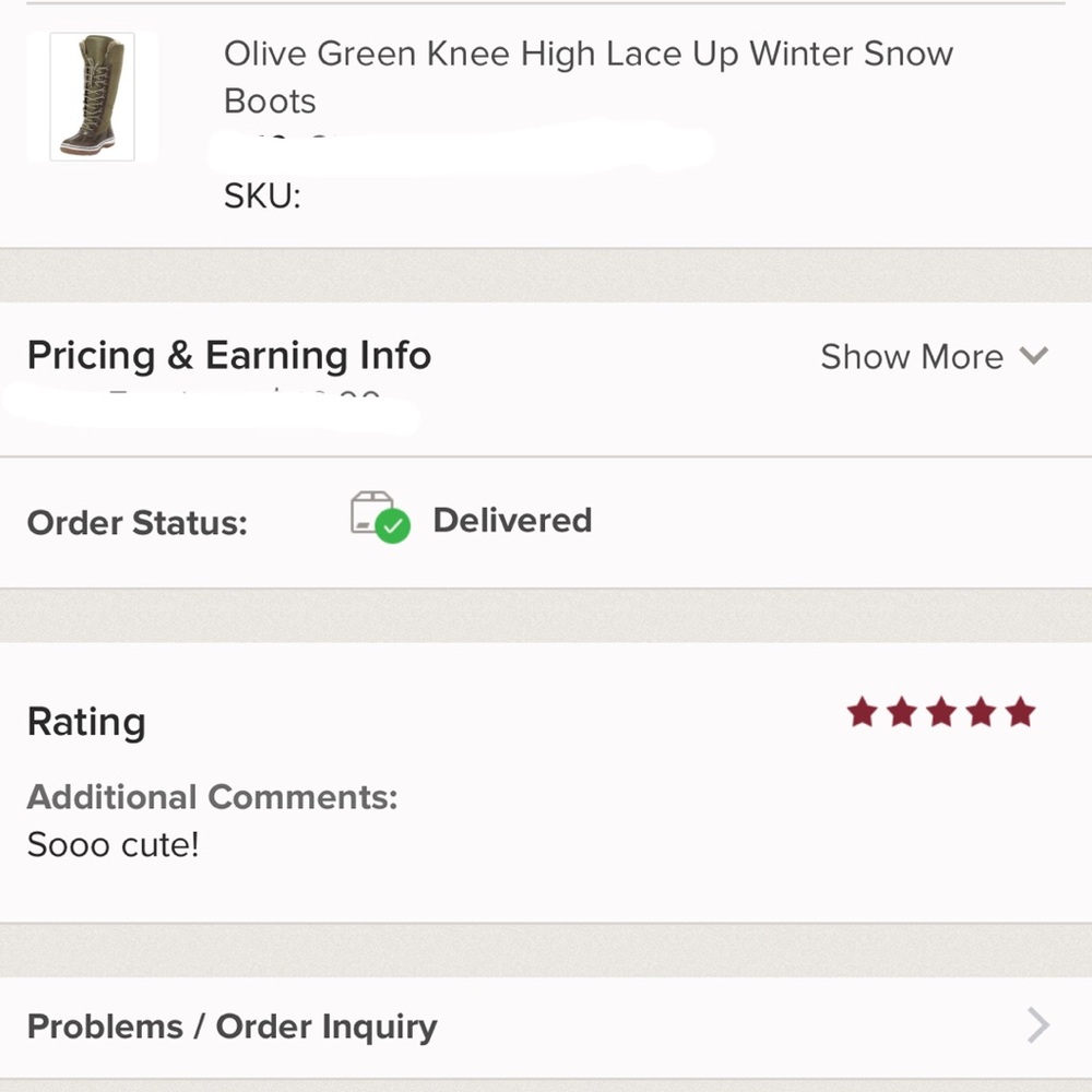 Olive Green Knee High Lace Up Winter Snow Boots - Picture 3 of 3